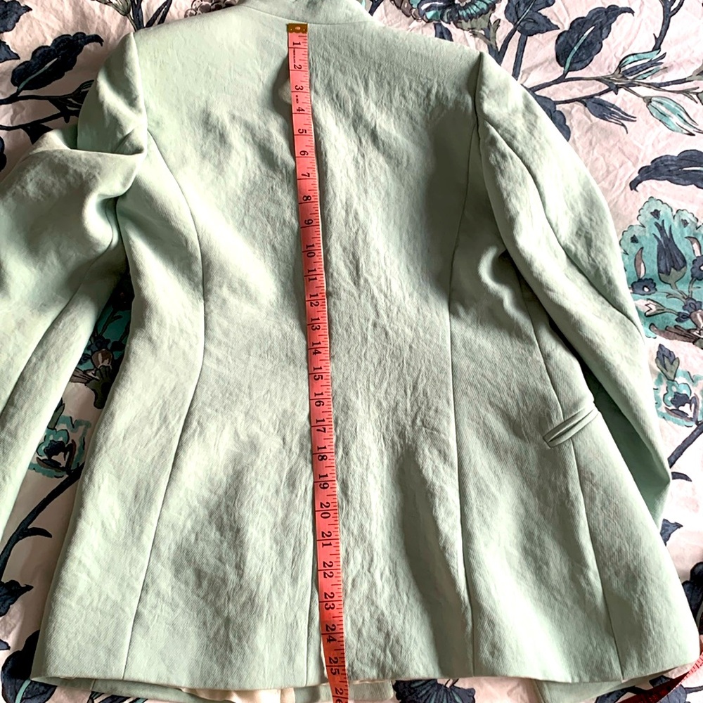 Zara green blazer with fabric belt - Picture 13 of 13